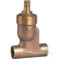 Bronze stop valve with different style and material handle